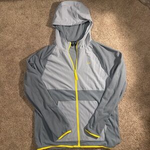 Unipro Quick Dry Hooded Jacket Grey/Yellow